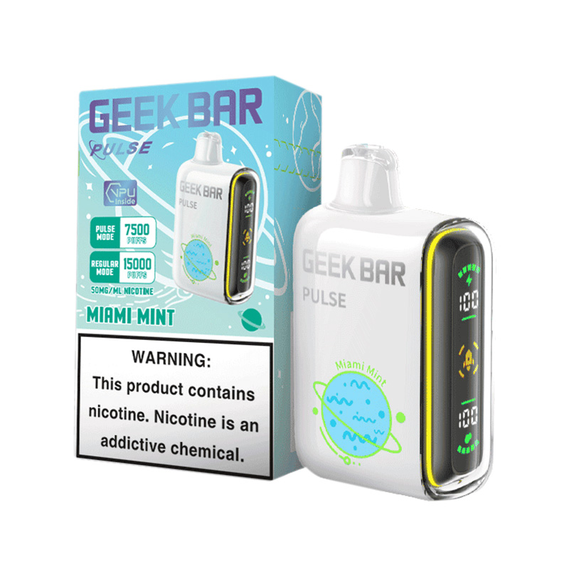 Miami Mint Geek Bar Pulse 15000 Review: A Citrus-Mint Marvel with Dual Modes